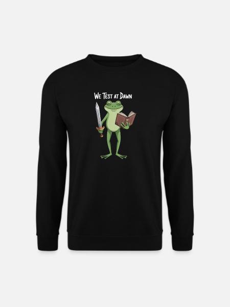 Frog Knight at Dawn - Unisex Sweatshirt - black