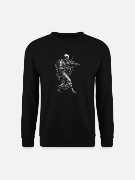  Skeleton playing the violin - Unisex Sweatshirt - black
