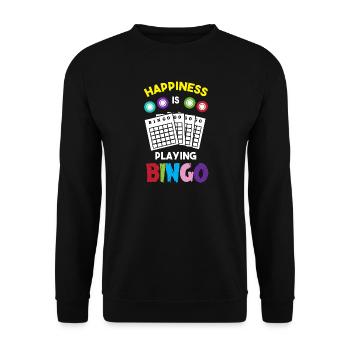 Bingo - Sweat-shirt Unisexe - noir - Devant - Alina (178cm) & Michal (187cm)