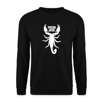 Gift-Natur: Skorpion - Unisex Pullover - Schwarz - Vorne - Alina (178cm) & Michal (187cm)