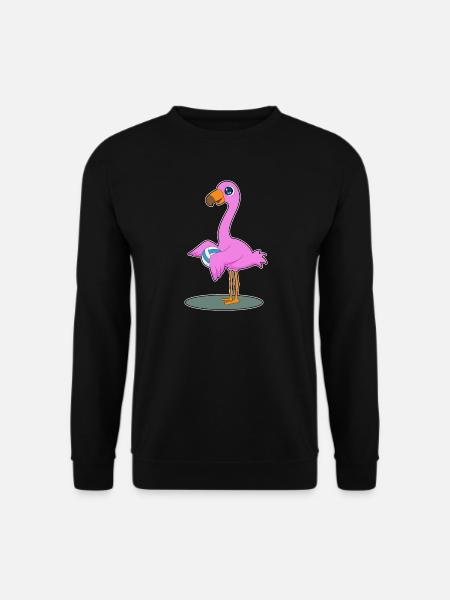 Flamingo Volleyball Player Volleyball - Unisex Sweatshirt - black