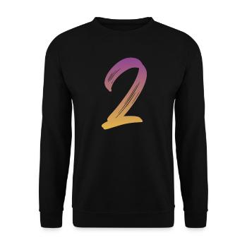 2 - Unisex Pullover - Schwarz - Vorne - Alina (178cm) & Michal (187cm)