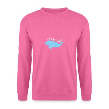 Ich liebe Dugongs Manatees mein Spirit - Unisex Pullover - Pink - Vorne