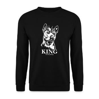 Thai Ridgeback King of everything Hunde Wilsigns - Unisex Pullover - Schwarz - Vorne - Alina (178cm) & Michal (187cm)