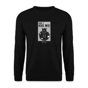 rock Cow Heavy Metal Don`t me étreinte - Sweat-shirt Unisexe - noir - Devant - Alina (178cm) & Michal (187cm)
