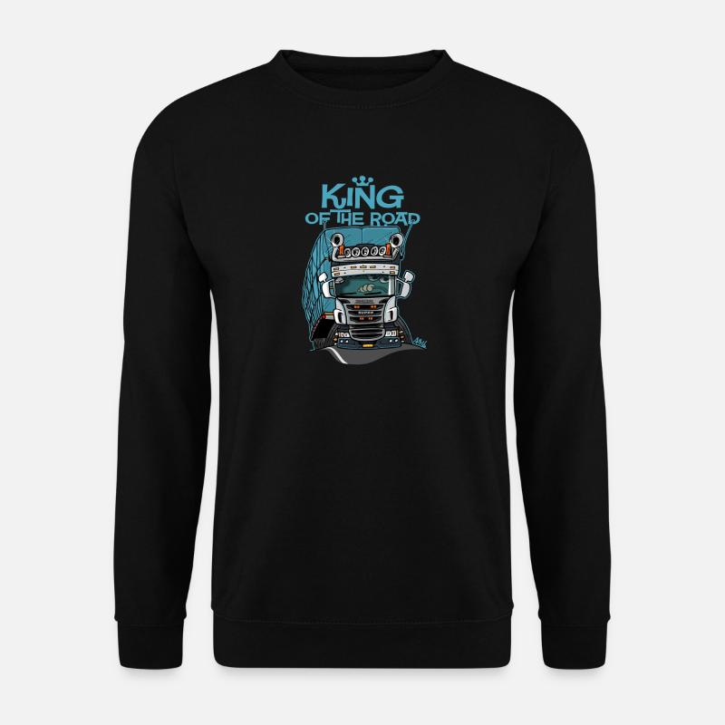 323 König der Straße (bei Dunkelheit) - Unisex Pullover - Schwarz