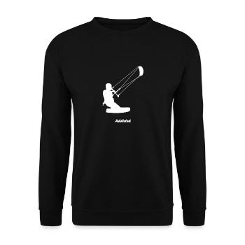Kiteboarder - Unisex Sweatshirt - black - Front - Alina (178cm) & Michal (187cm)