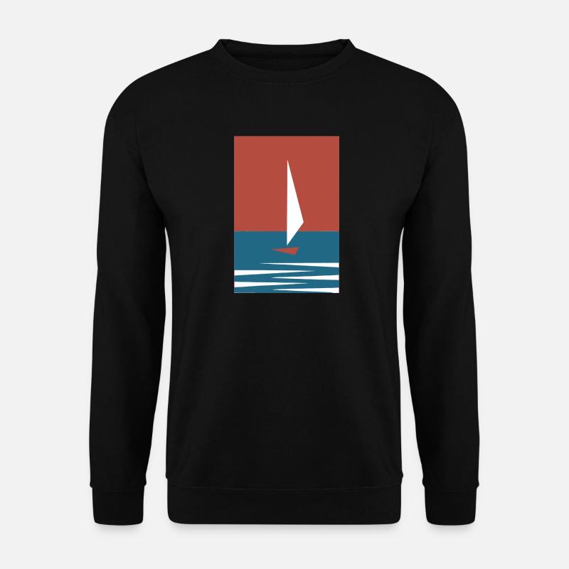Sailboat (Simple Edition) - Unisex Sweatshirt - black