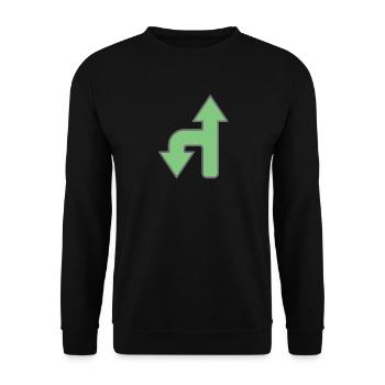 Traffic signs - Unisex Sweatshirt - black - Front - Alina (178cm) & Michal (187cm)