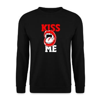 vampire - Unisex Sweatshirt - black - Front - Alina (178cm) & Michal (187cm)