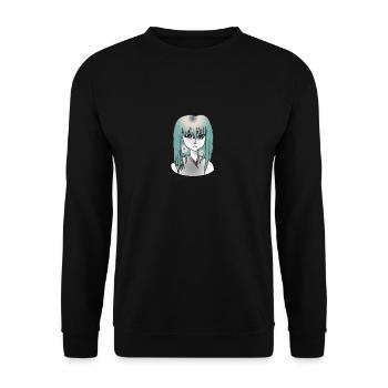 Huebsches Maedchen - Unisex Pullover - Schwarz - Vorne - Alina (178cm) & Michal (187cm)