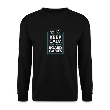 Board Game Gift Role-playing Game Chess Dice - Unisex Sweatshirt - black - Front - Alina (178cm) & Michal (187cm)