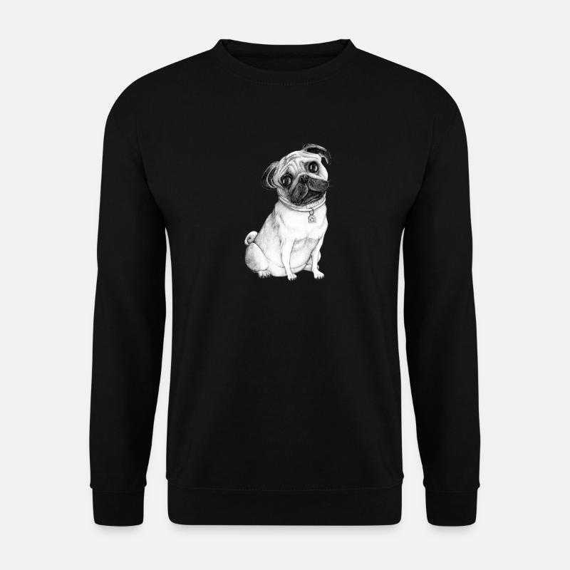 Pug Dog - Unisex Pullover - Schwarz