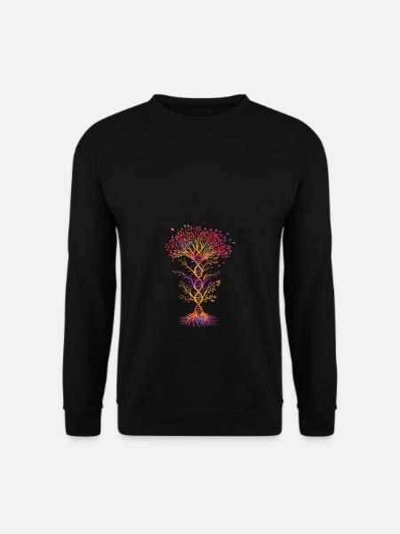 DNA Baum Bunt - Unisex Pullover - Schwarz