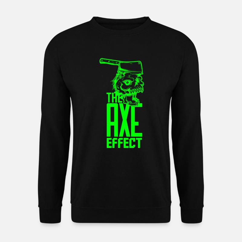 Skull with ax - Unisex Sweatshirt - black