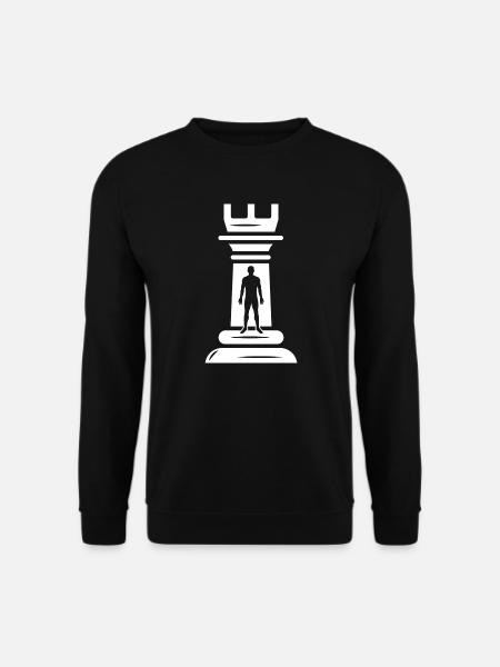 checkmate chessboard chessboard chess piece - Unisex Sweatshirt - black