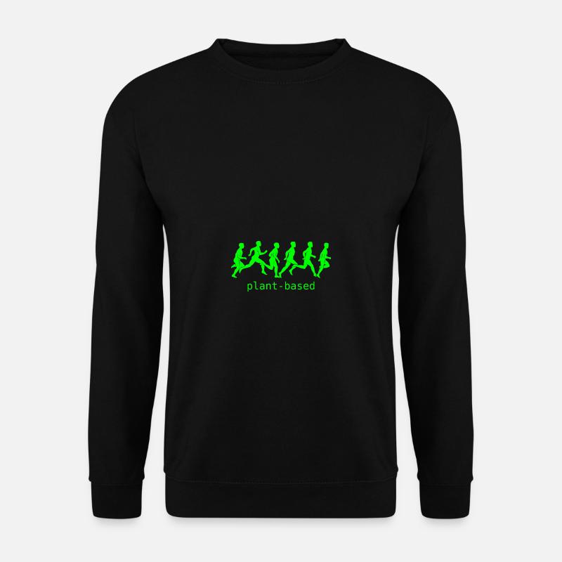 Evolution du jogging pour les végétaliens et les végétariens - Sweat-shirt Unisexe - noir