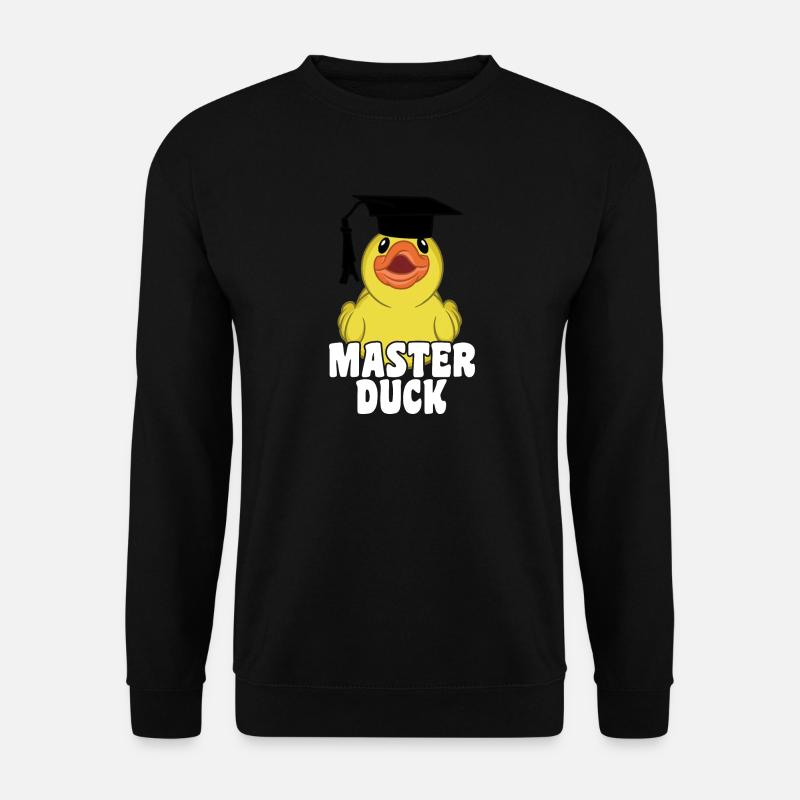 Master Duck Student Spruch - Unisex Pullover - Schwarz