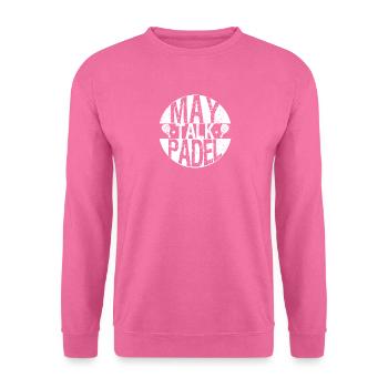 Kann über Padel-Tennis sprechen - Unisex Pullover - Pink - Vorne