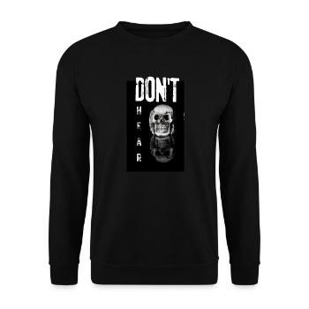of which hear - Unisex Sweatshirt - black - Front - Alina (178cm) & Michal (187cm)