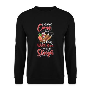 Sport Christmas Winter Holiday Slope - Unisex Sweatshirt - black - Front - Alina (178cm) & Michal (187cm)