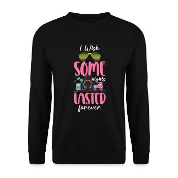 Party Party machen Abfeiern - Unisex Sweatshirt - black - Front - Alina (178cm) & Michal (187cm)