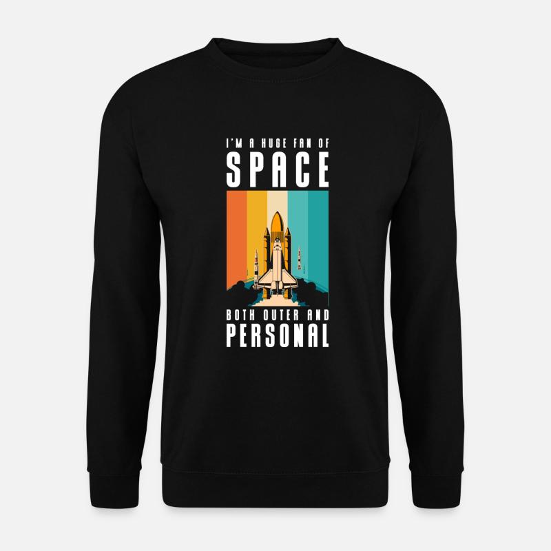 Sterne Rakete Galaxie - Unisex Pullover - Schwarz