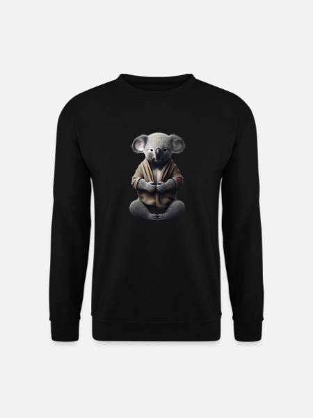 Koala Monk - Unisex Sweatshirt - black