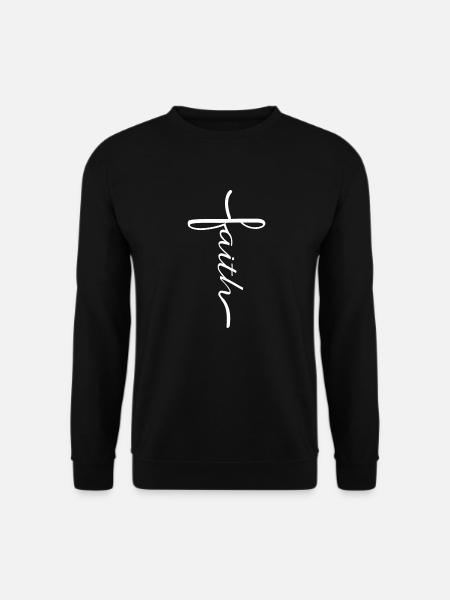 Faith Cross - Unisex Pullover - Schwarz