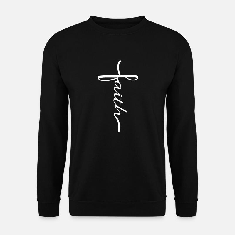 Faith Cross - Unisex Pullover - Schwarz