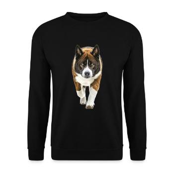 Akita - Unisex Pullover - Schwarz - Vorne - Alina (178cm) & Michal (187cm)