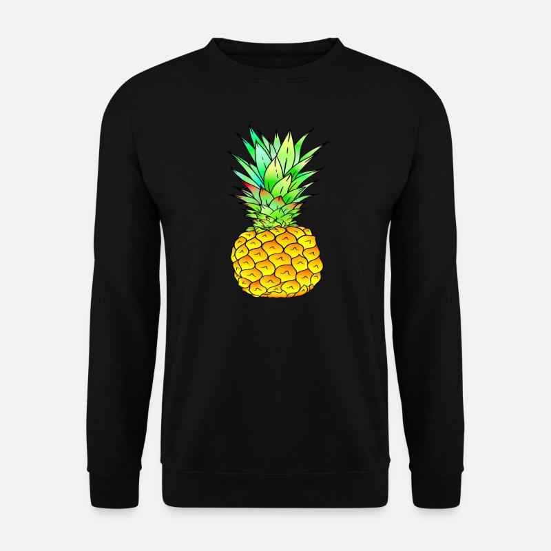 Ananas farbenfroh - Unisex Pullover - Schwarz