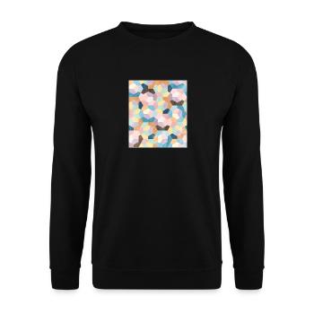 Honeycomb Pastels # 001 - Sweat-shirt Unisexe - noir - Devant - Alina (178cm) & Michal (187cm)
