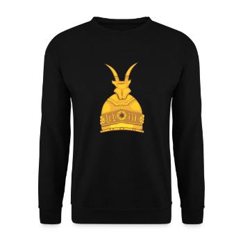 Helmeta Heroit Kombëtar Gjergj Kastrioti Skëderbeu - Unisex Pullover - Schwarz - Vorne - Alina (178cm) & Michal (187cm)