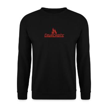 Feuerwehr - Retten, Löschen, Bergen, Schützen - Unisex Pullover - Schwarz - Vorne - Alina (178cm) & Michal (187cm)