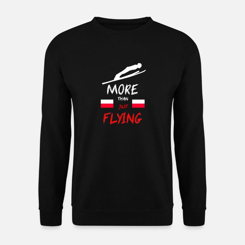 Skispringen Skifliegen geburtstag Geschenk Spruch - Unisex Pullover - Schwarz