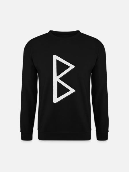 Futhark Runic Alphabet Berkana - Unisex Sweatshirt - black