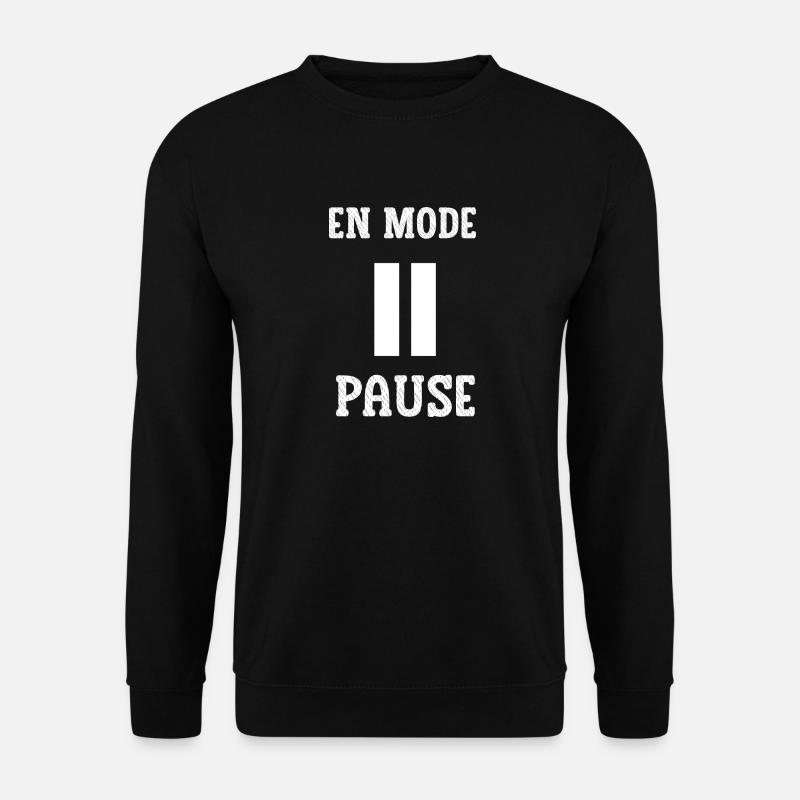 En mode pause - Sweat-shirt Unisexe - noir