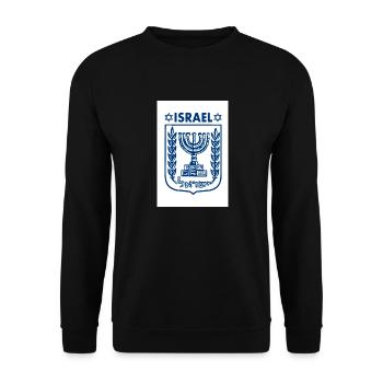Israel logo - Sweat-shirt Unisexe - noir - Devant - Alina (178cm) & Michal (187cm)