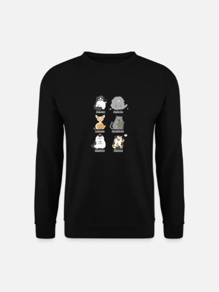 Aub-Katzen - Unisex Pullover - Schwarz