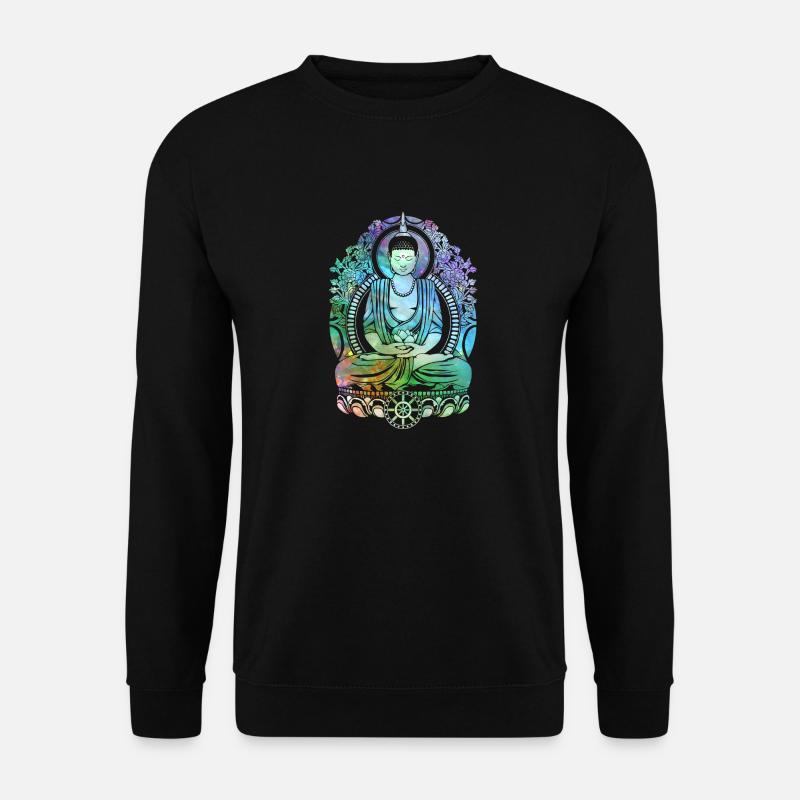 Cosmic Buddha - Cool - Unisex Sweatshirt - black