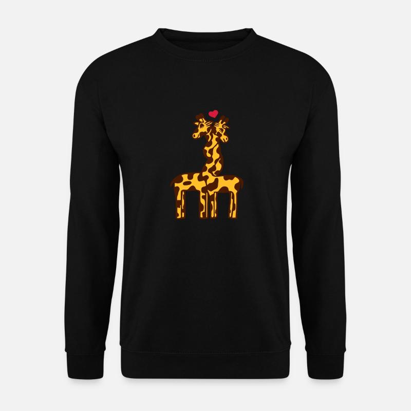 Verliebte Giraffen - Unisex Pullover - Schwarz