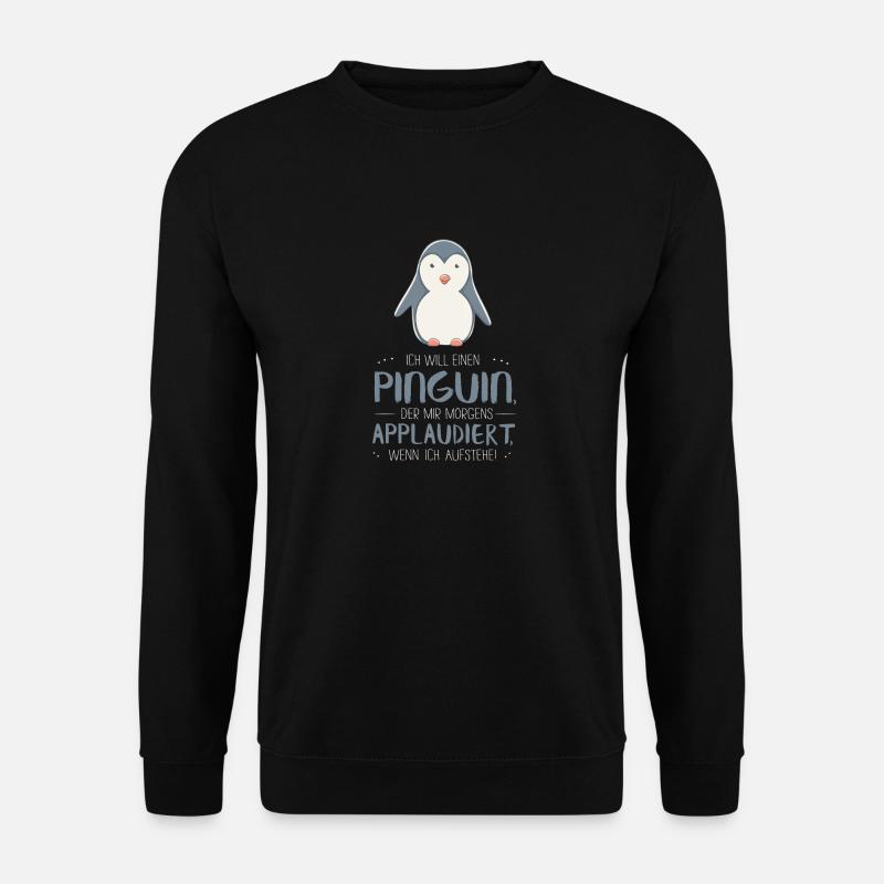 Pinguin - Unisex Pullover - Schwarz
