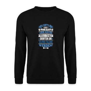 VOLPINO ITALIANO - Unisex Pullover - Schwarz - Vorne - Alina (178cm) & Michal (187cm)