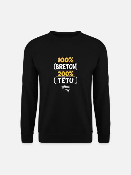 Breton stubborn - Unisex Sweatshirt - black