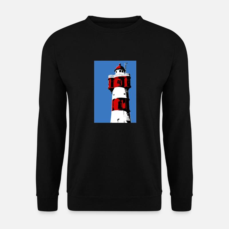 Leuchtturm Roter Sand2 - Unisex Pullover - Schwarz