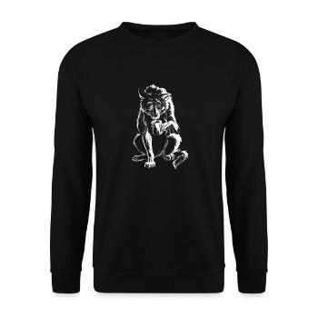 guidés - Unisex Sweatshirt - black - Front - Alina (178cm) & Michal (187cm)