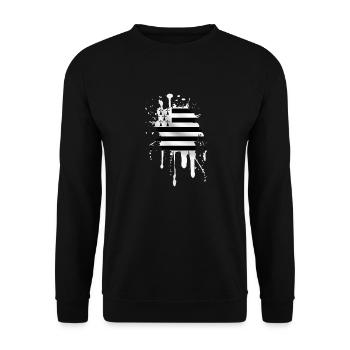 breizh brittany 16 - Unisex Sweatshirt - black - Front - Alina (178cm) & Michal (187cm)