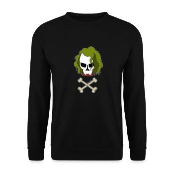 jokerclown - Unisex Pullover - Schwarz - Vorne - Alina (178cm) & Michal (187cm)