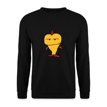 Punk Fish - Unisex Pullover - Schwarz - Vorne - Alina (178cm) & Michal (187cm)